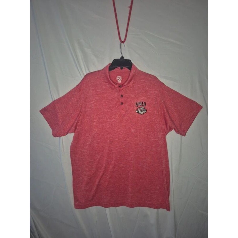 Rivalry Threads UNLV Rebels NCAA Red Heathered Polo Shirt – Size 2XL